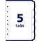 Avery Dividers, Mini, 5Tab, Write-On AVE16180 - alternate 5
